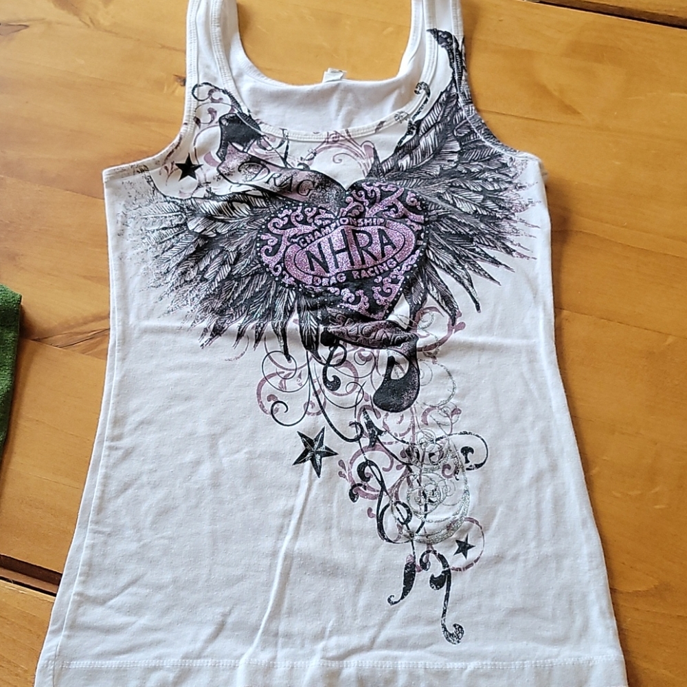 White tank top NHRA